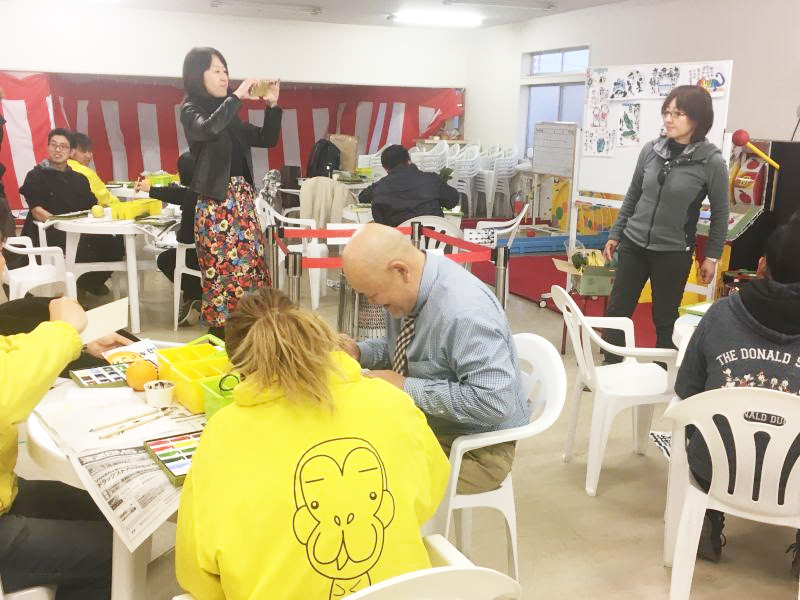 笑手紙教室の様子