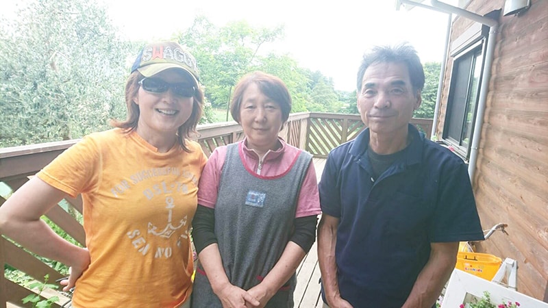 ブルーベリー狩り 野外笑手紙教室